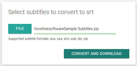 sub idx to srt converter
